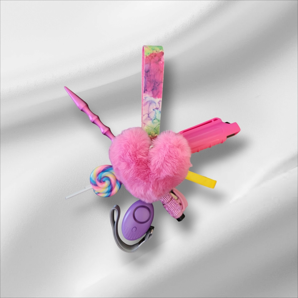 Colorful Kids Toy Set with Pink Heart
